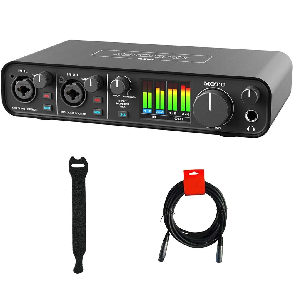 Amazon.com: MOTU M4 Desktop 4x4 USB Type-C Audio-MIDI Interface