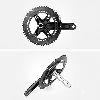 Amazon.co.jp: ロードバイク用中空一体型クランクセット 170mm 110BCD