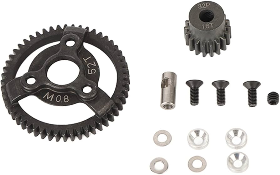 Amazon | RC 32P 0.8M 52T スパーギア 18T ピニオンギアセット