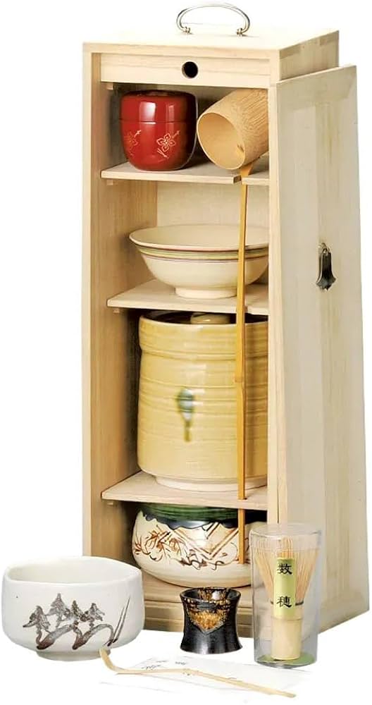 Amazon.co.jp: 桐短冊箱揃茶道具 | 茶道具 [ 18×18×51㎝ ] : ホーム