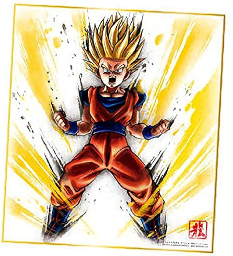 Amazon.co.jp: 【No.9 孫悟飯 超サイヤ人2】 ドラゴンボール 色紙ART
