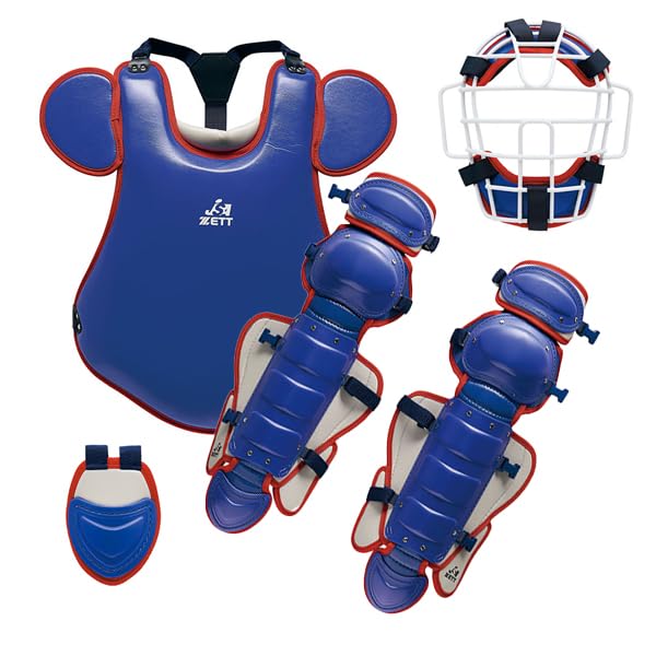 Amazon | 野球 ゼット 限定 防具 ソフトボール用 キャッチャー防具 4点
