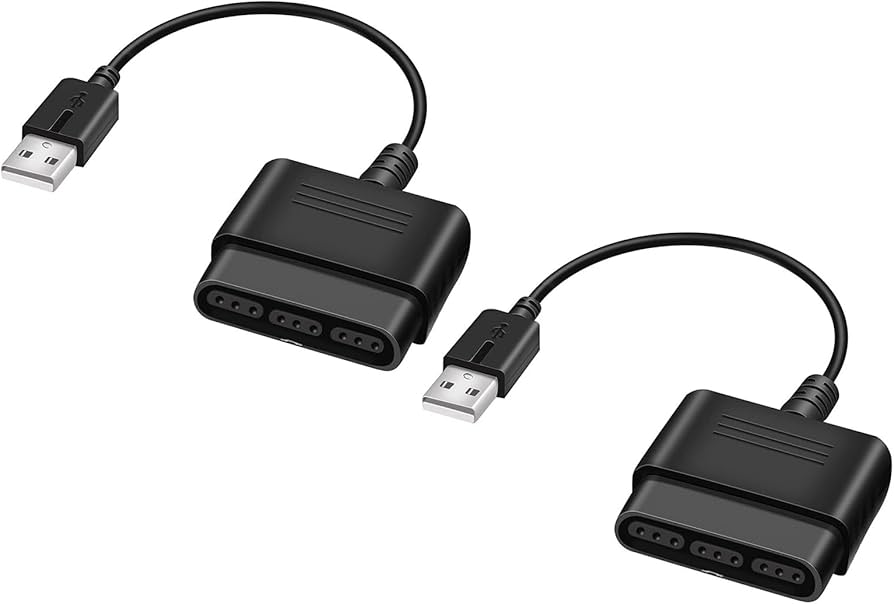 Amazon.co.jp: PS2 to PS3/PC コントローラーアダプター 汎用 PS2