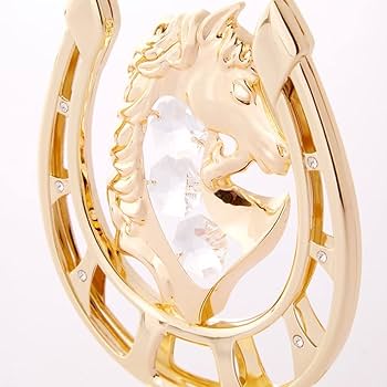 Amazon.co.jp: 馬蹄 置物 オブジェ スワロフスキー swarovski