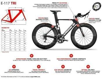 Amazon | ARGON18 トライアスロンバイクフレーム TT リムブレーキ E