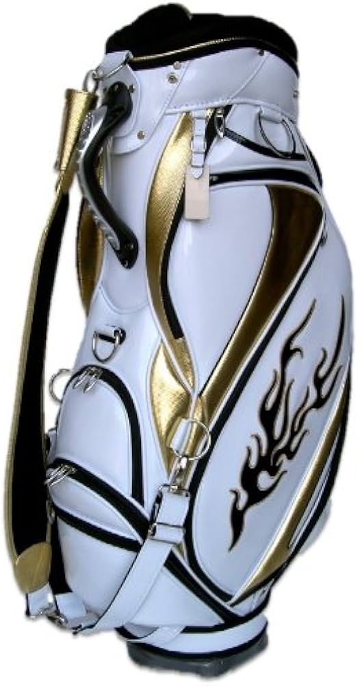 Amazon | オリジナルキャディバッグ FIREモデル（ホワイト／ゴールド