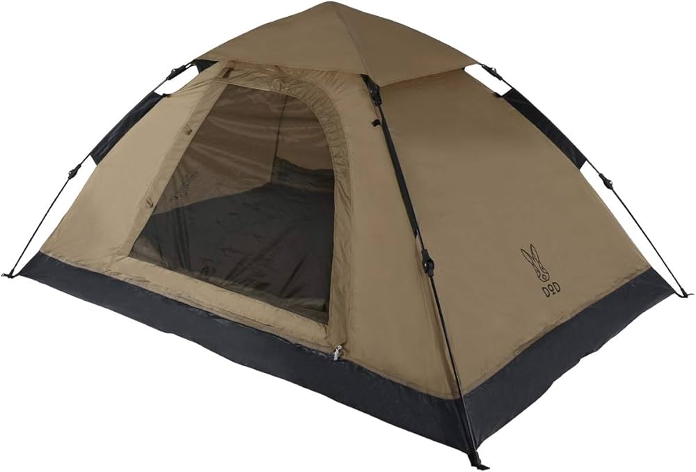 Amazon | DOD(ディーオーディー) ワンタッチテント ゆったり使える 2人