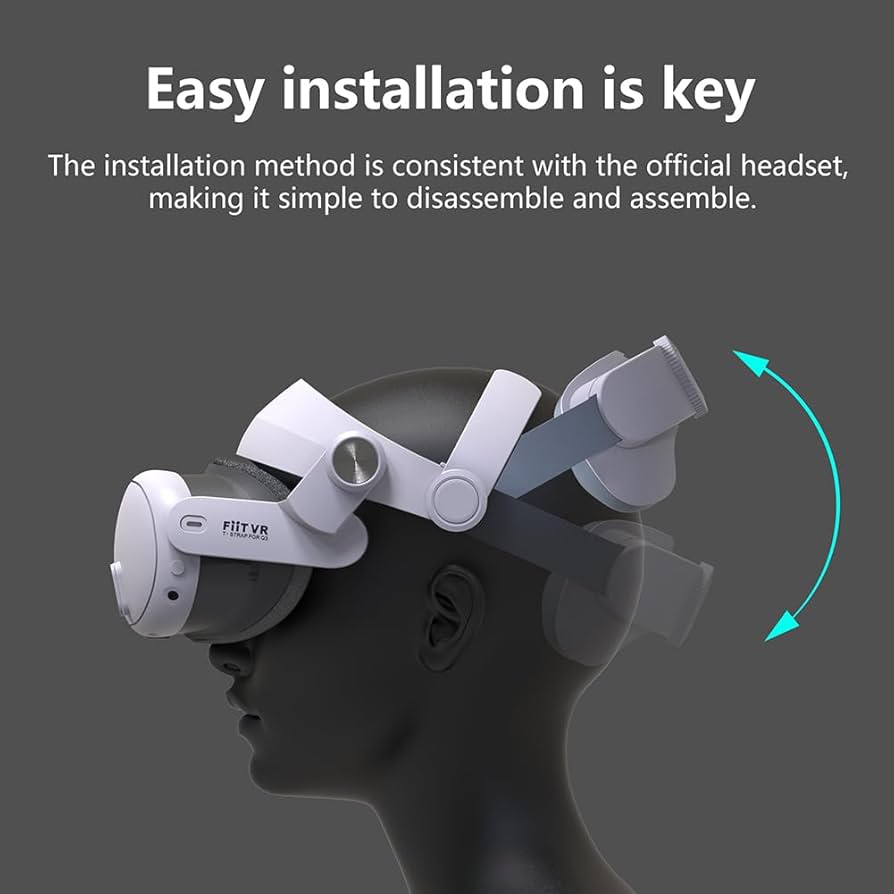 Amazon | sikiwind for Meta Quest 3 調節可能な VR ヘッドストラップ