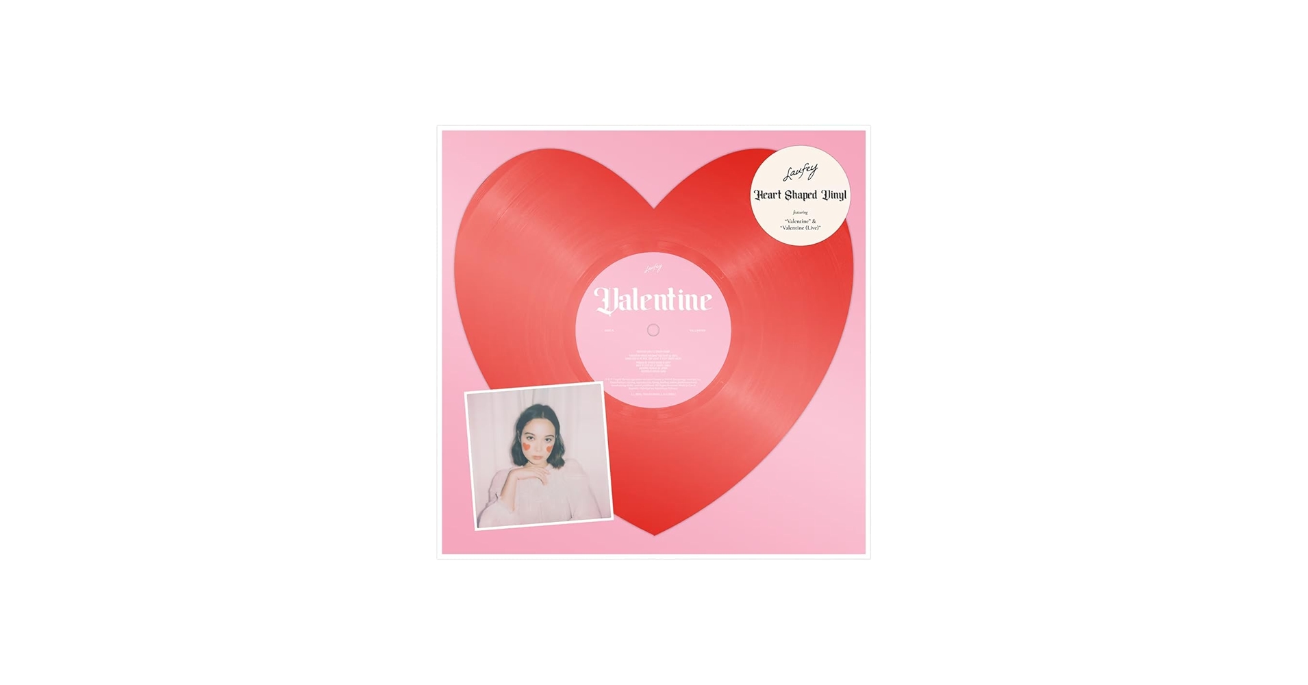 Amazon.com: Laufey Valentine Heart-Shaped Record | Numbered of