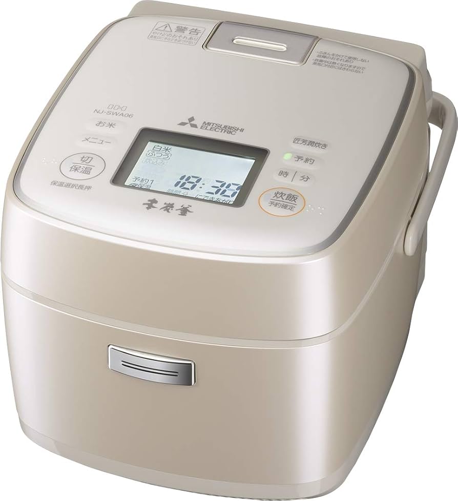 Amazon | 三菱 IHジャー炊飯器（3.5合炊き） 白和三盆MITSUBISHI 本