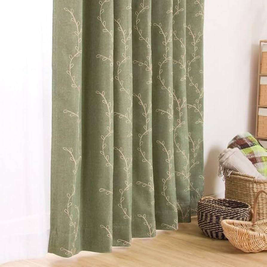 Amazon｜ニトリ(NITORI) 遮光2級カーテン トーシュ イエローグリーン