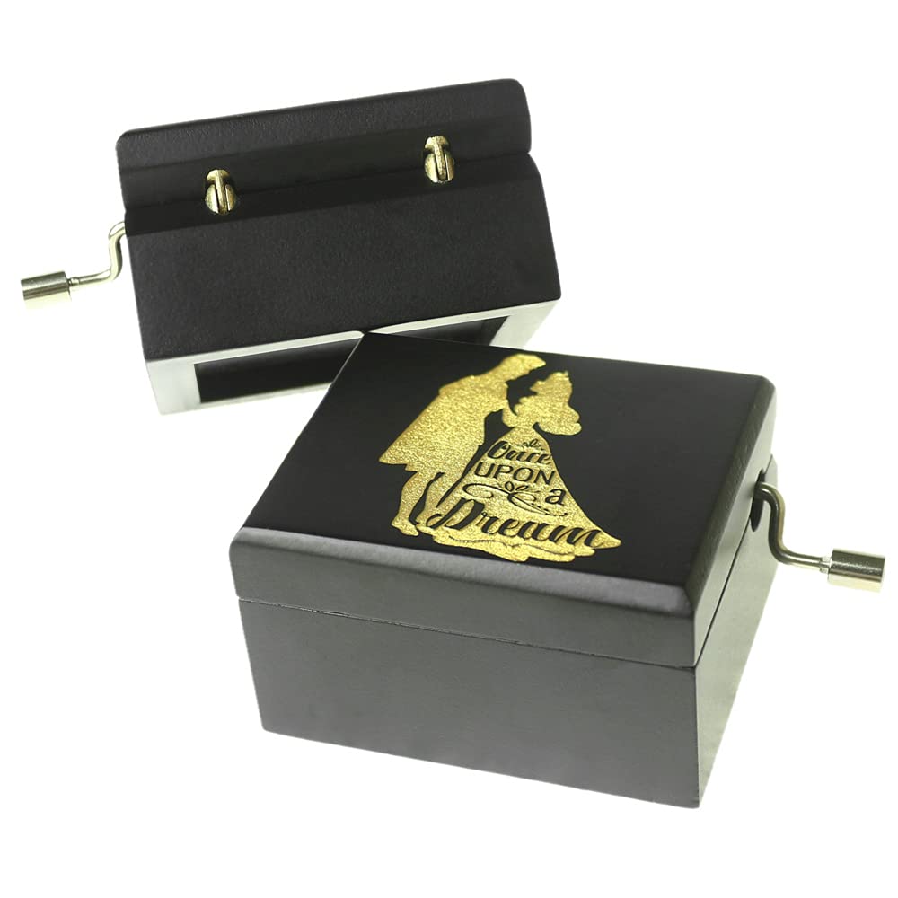 Amazon | Sinzyoシリンダーオルゴール 木製手回し ミラー付き