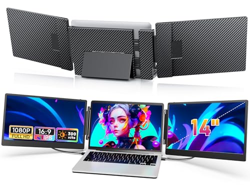 LivElect - LivElect 14インチ デュアルディスプレイ ポータブルモニタ