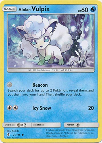 Amazon.co.jp: ポケットモンスターカード 英語 アローラ ロコン 21/145