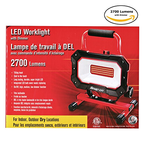Snap-On LED Worklight, 2700 Lumens, 64 LED with Dimmer, 35W