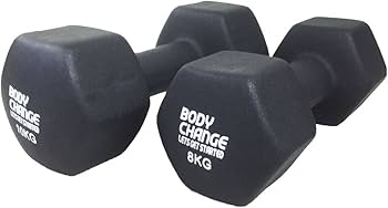 Amazon | BODY CHANGE【お得な2個セット！】カラーダンベル 8Kg×2個