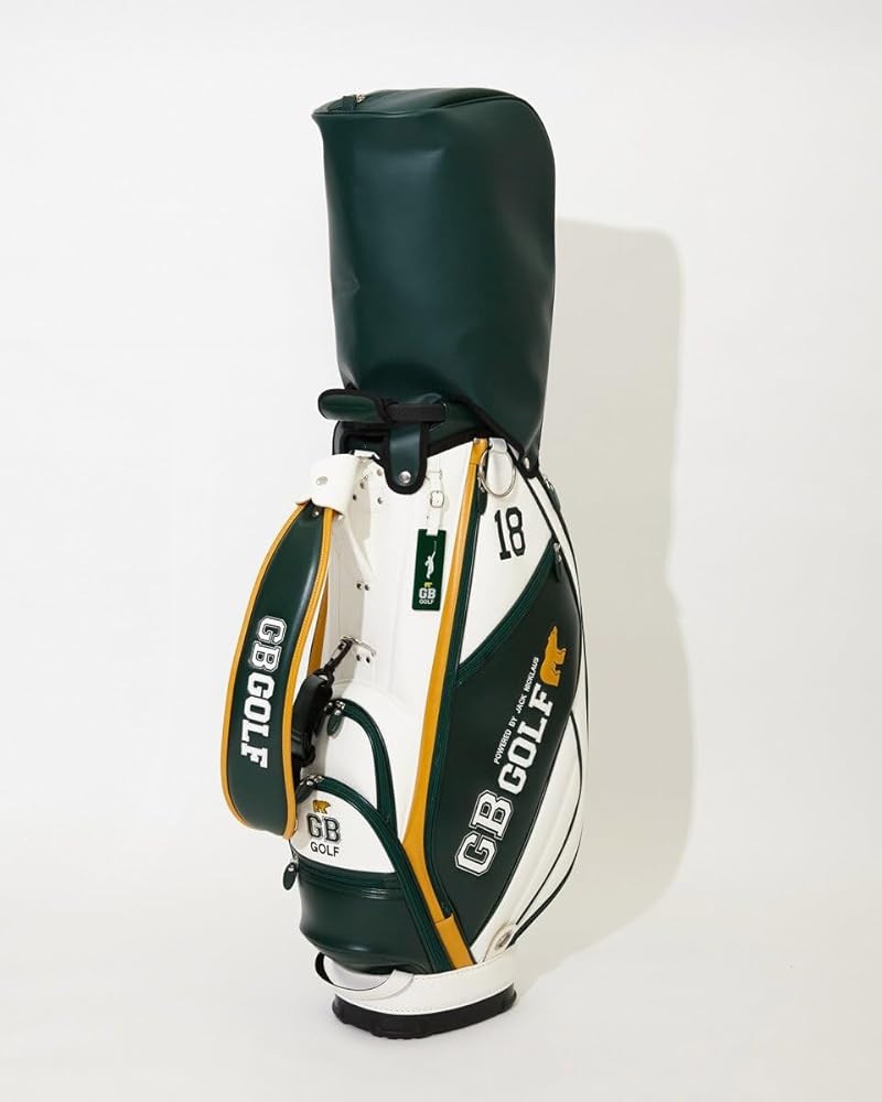 Amazon | [ジービーゴルフ] GBG キャディーバッグ ホワイト×グリーン