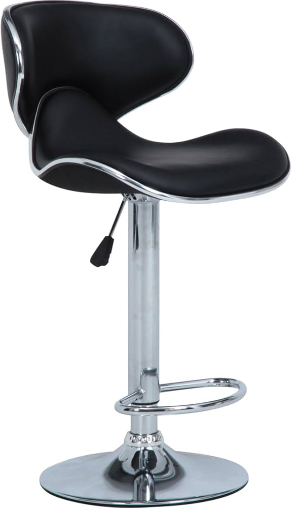 Amazon｜不二貿易 カウンターチェア バーチェア 昇降式 幅45.5×奥行き