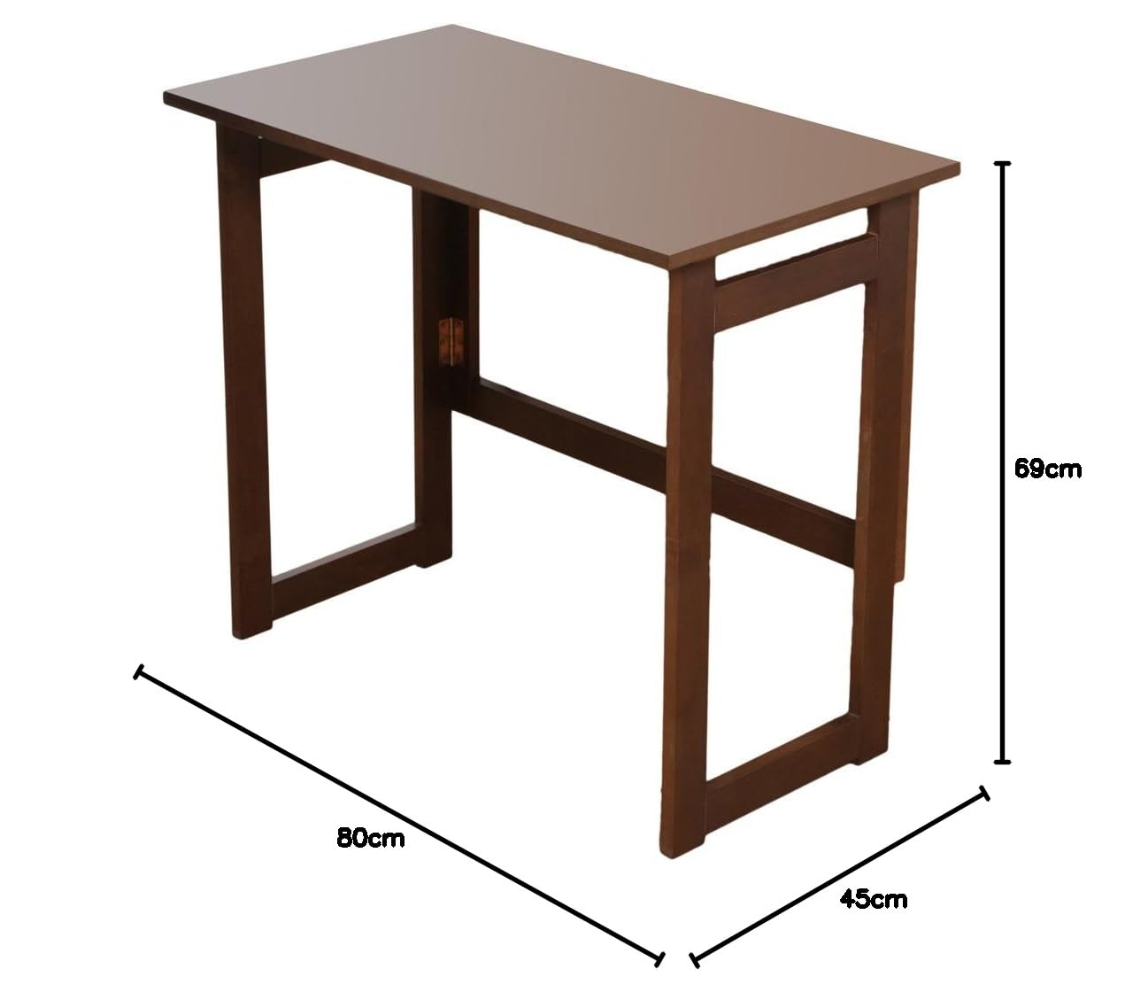 Amazon.co.jp: 木製折りたたみテーブル サイズ(約)：幅80✕奥行45✕高
