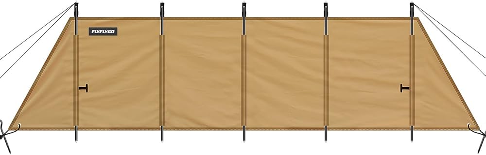 Amazon | FLYFLYGO 陣幕 焚火 ポリコットンTC素材 遮熱 難燃性 撥水 防