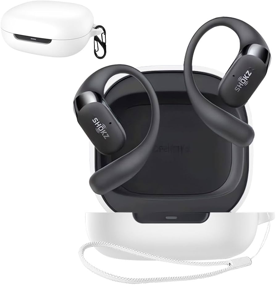 Amazon | For Shokz OpenFit 2 ケース [HVUYAL] 紛失防止用のフックを