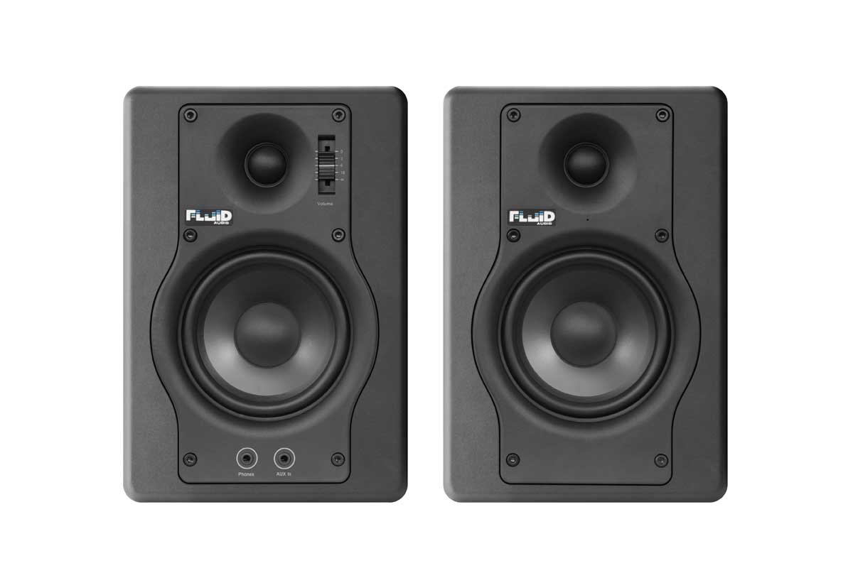 Amazon | Fluid Audio F4 ブラック モニタースピーカー フルイド