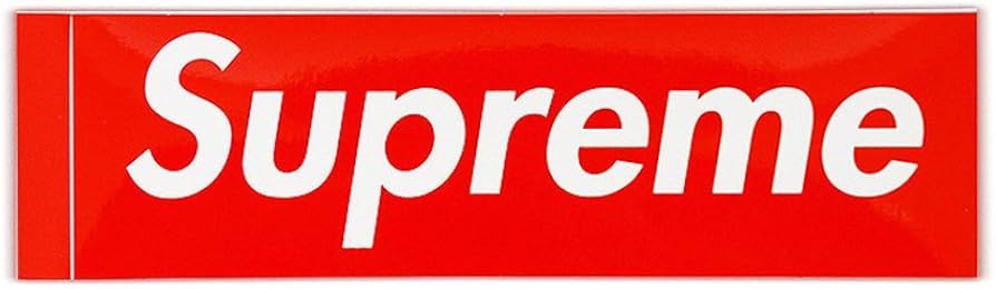 Amazon.co.jp: Supreme(シュプリーム) ボックスロゴ ステッカー レッド