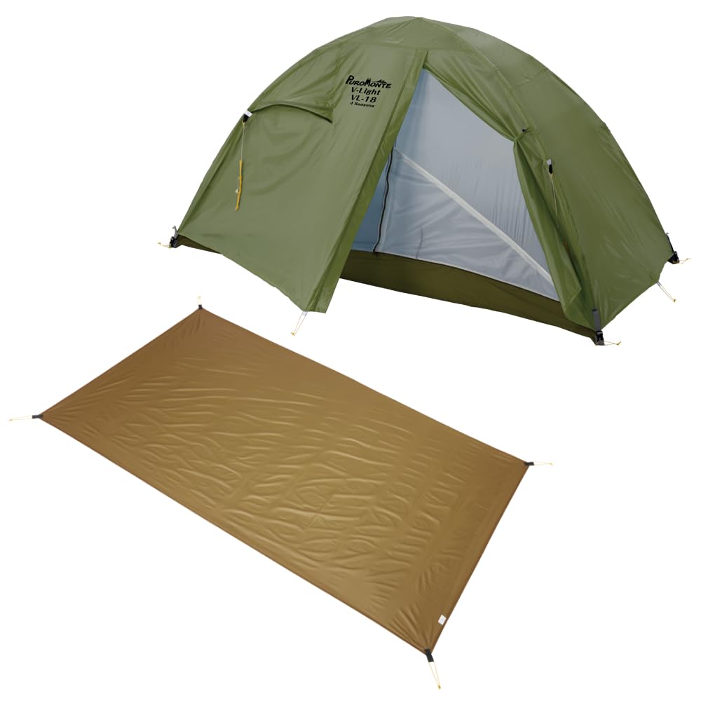 Amazon.co.jp: プロモンテ 超軽量アルパインテント 1人用 VL-18 4S OLV