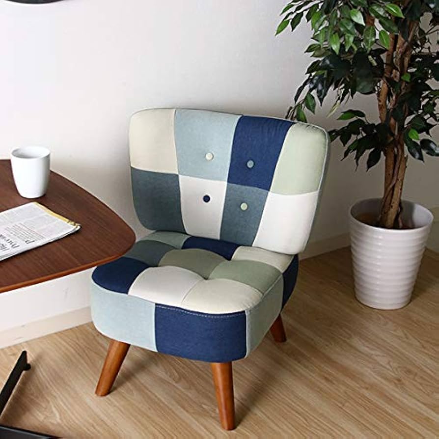 Amazon｜不二貿易 ソファ デイジー 1人掛け パッチワーク デニム 61375