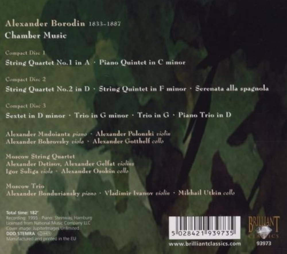 Alexander Borodin, Moscow String Quartet, Moscow Trio - Borodin
