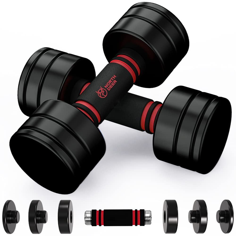 Amazon | 【公式】Northdeer ダンベル 可変式 小型 スチール製 10kg