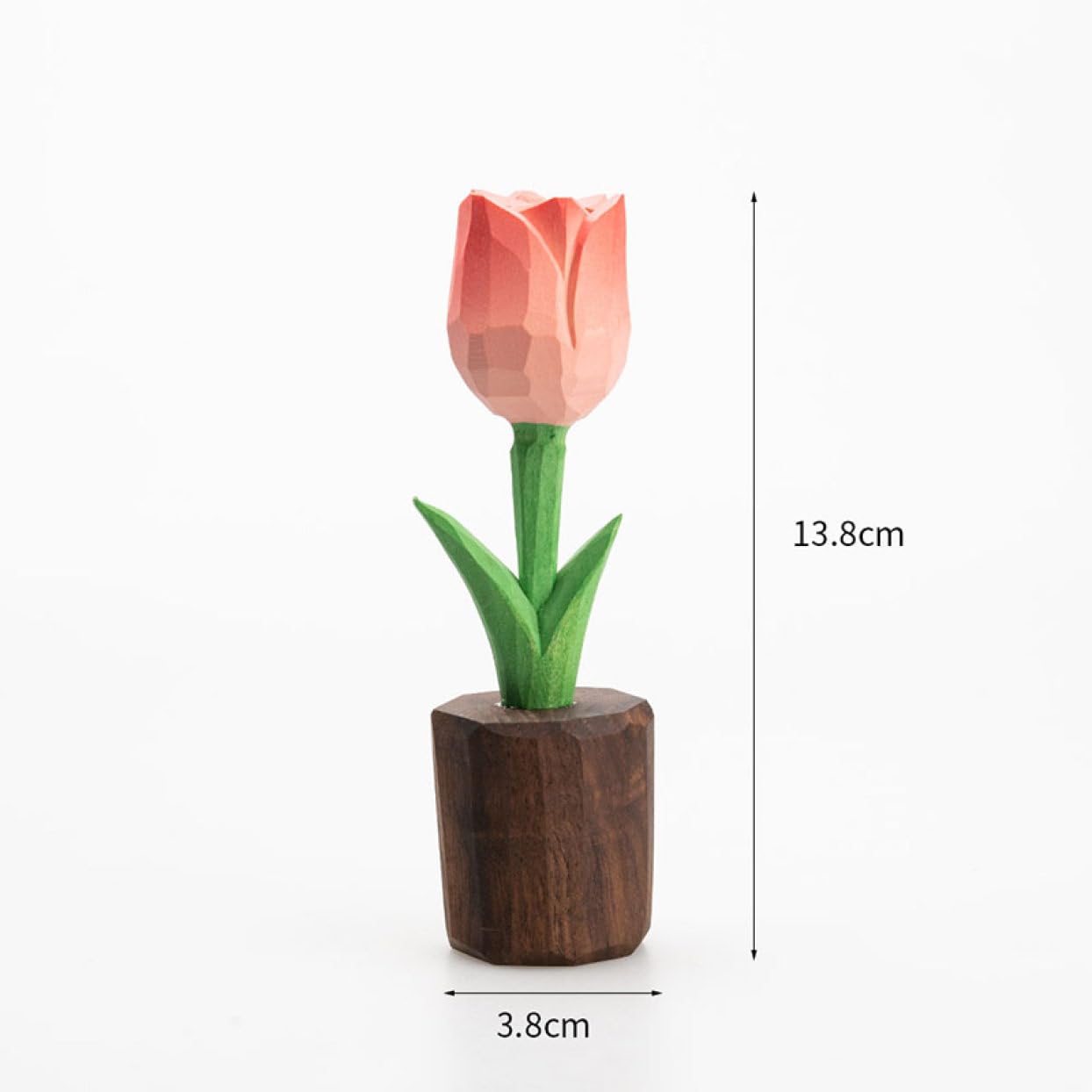 Amazon.co.jp: JAnjiaLxY 花 オブジェ 木製 木彫り チューリップ 置物