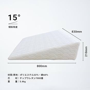 Amazon.co.jp: ラクーイ15度 傾斜マット 日本製 就寝時の姿勢サポート