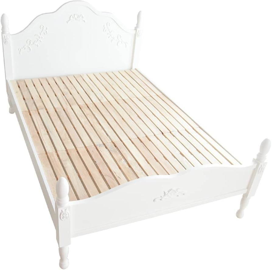 Amazon｜ベッド ダブルベッド 白 ダブルベッドフレーム ダブルベッド