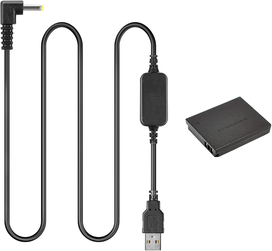 Amazon | 5V USB電源バンク充電器ケーブルACK-DC40 + DR-40 DCカプラNB