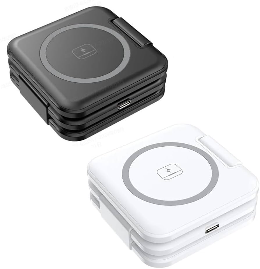 Amazon.co.jp: ワイヤレス充電器 3in1 折り畳み式 スタンド 充電器