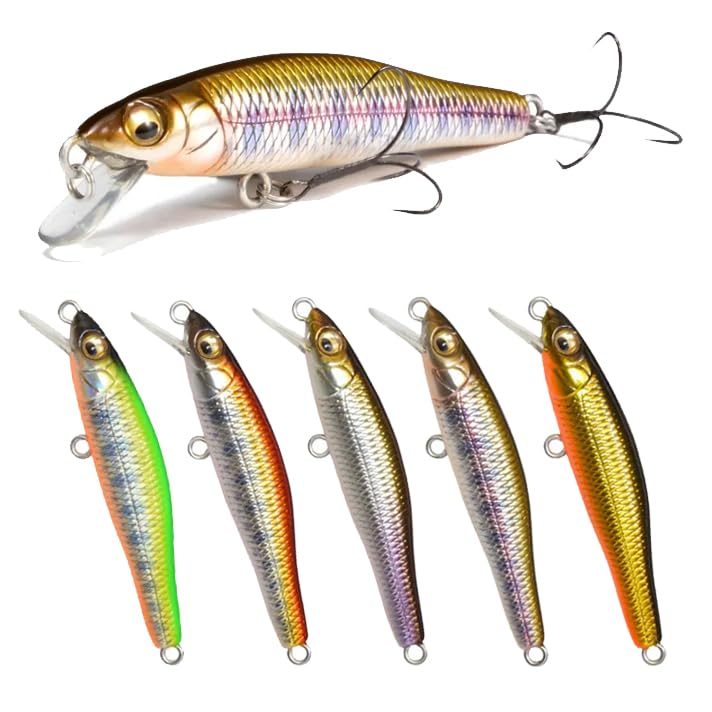 Amazon.co.jp: 【PBルアー】渓流ミノー58S 5色セット 58mm 3.9g