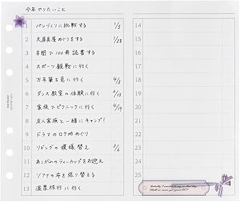 Amazon.co.jp: 能率 プチペイジェム システム手帳 リフィル ミニ6