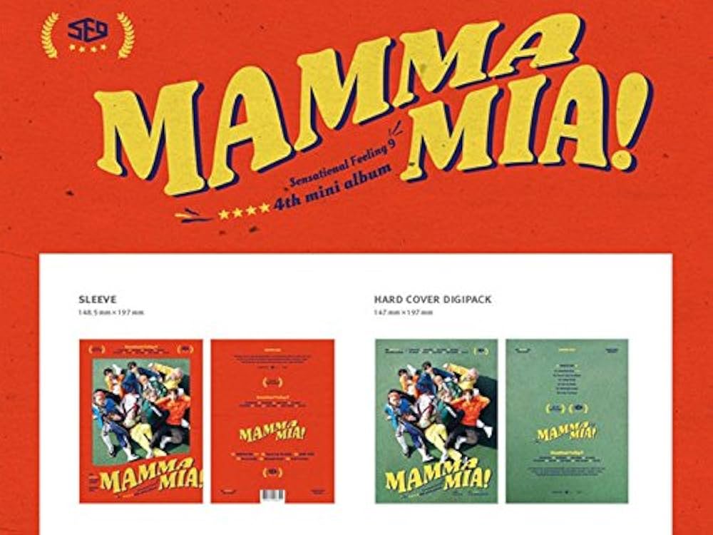 SF9 - SF9 [MAMMA MIA!] 4th Mini Album CD+Photobook+Cover+