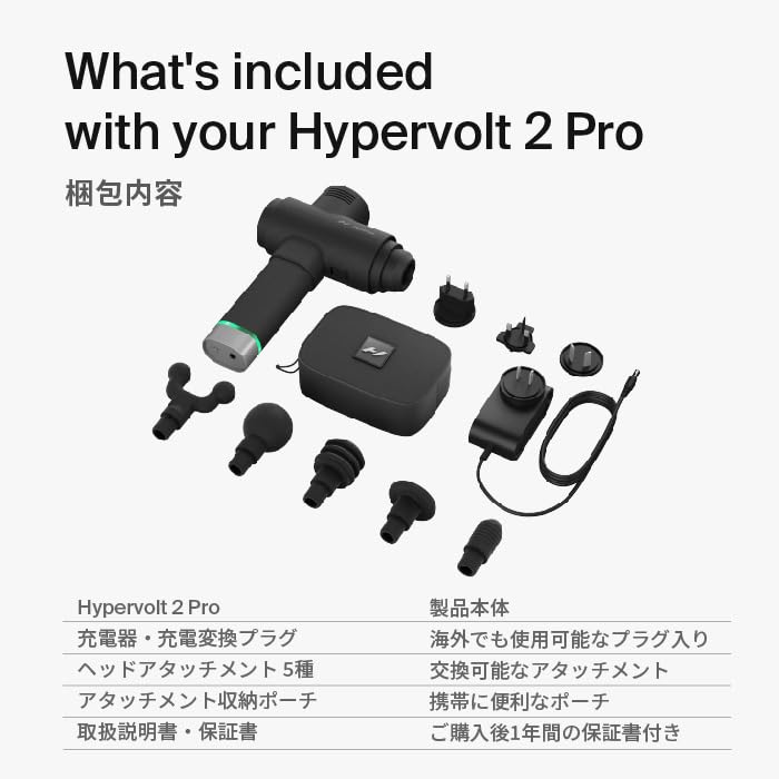 Amazon.co.jp: Caterpy [日本正規総代理店] Hyperice Hypervolt 2 Pro