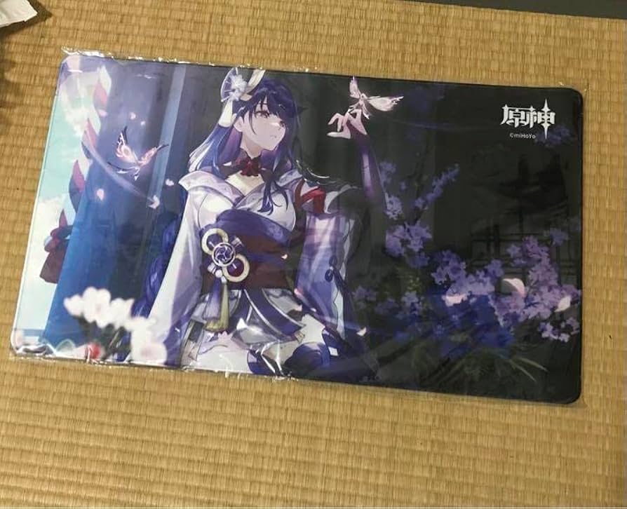 β2 原神 愚問です&暗い 雷電将軍 スリーブ&プレイマット Amazon.co.jp