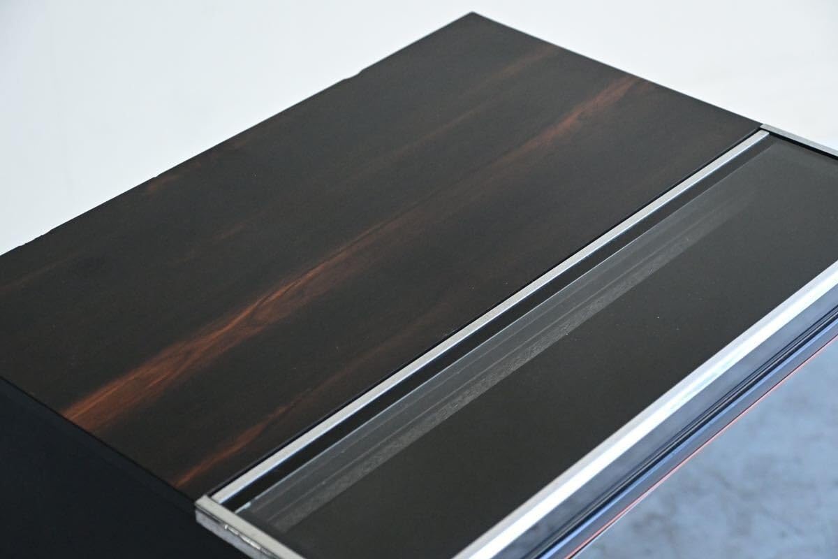 Amazon.co.jp: 【昭和レトロ】レコードラックオーディオラックガラス扉