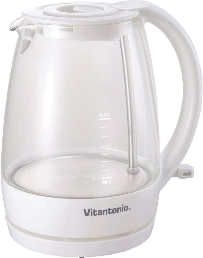 Amazon | ビタントニオ エレクトリックガラスケトル VEK−600 ホワイト