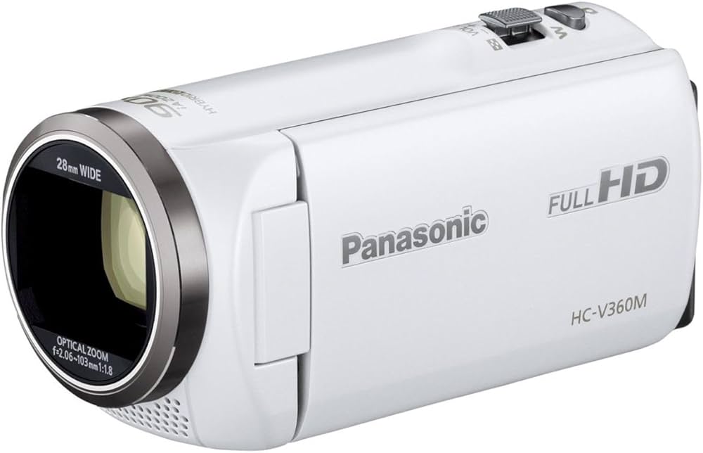 Amazon.co.jp: Panasonic HC-V360M-W HD Camcorder, 16 GB, High