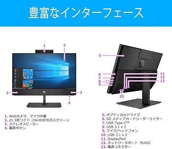Amazon.co.jp: 一体型 デスクトップパソコン HP ProOne 600G4 整備済