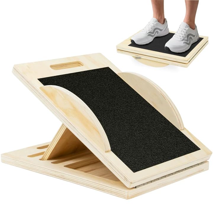 Amazon | Rxakudedo 木製 バランスボード 大人用 調整可能 ふくらはぎ