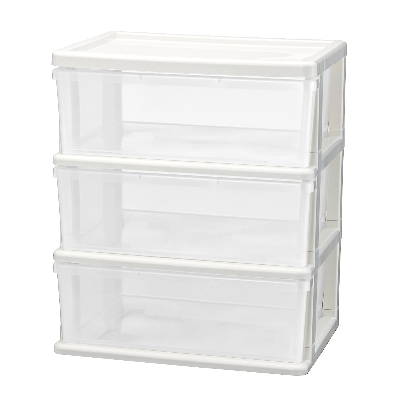 Amazon｜JEJアステージ 収納チェスト シーズワイド 3段 ホワイト 日本