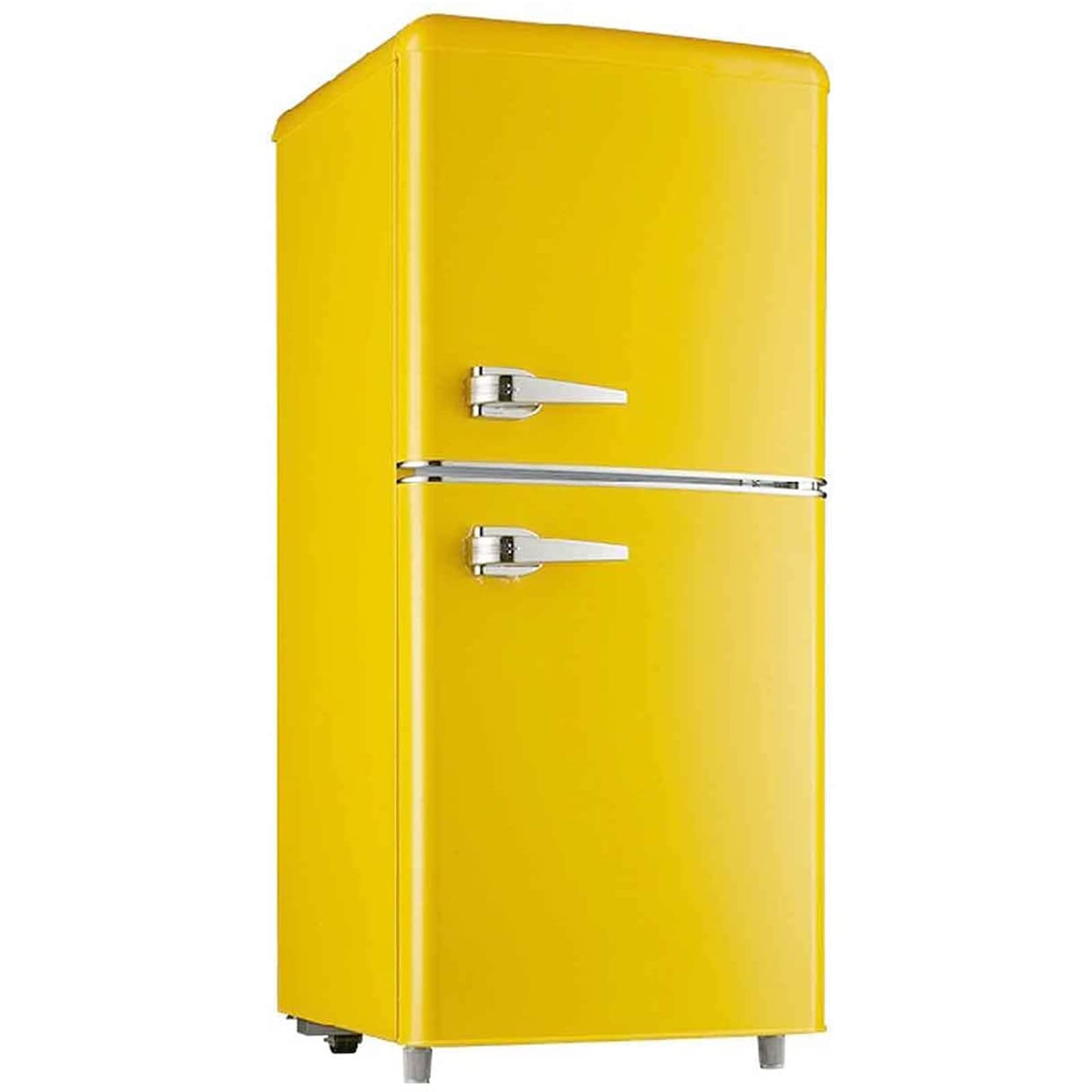 Amazon.co.jp: 自立型冷蔵庫冷蔵庫、両開きドアレトロ冷蔵庫、冷蔵+