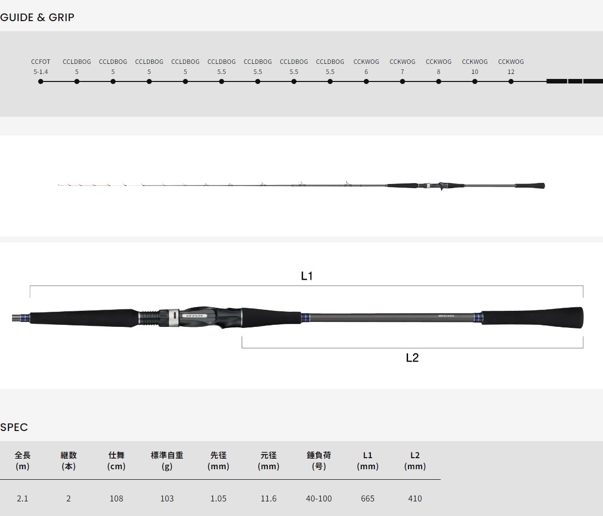Amazon | アルファタックル(alpha tackle)イシダイ FT 210H