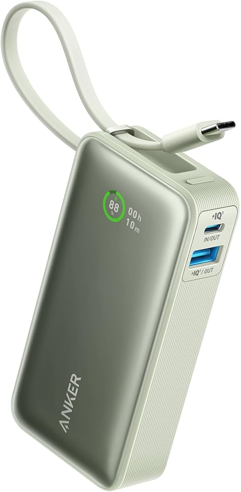 Amazon | Anker Nano Power Bank (30W, Built-In USB-C Cable